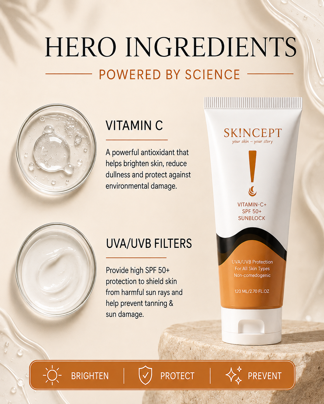 SKINCEPT Exclusive Skincare Bundle – Buy 3 Sunblocks &amp; Get 1 Serum FREE